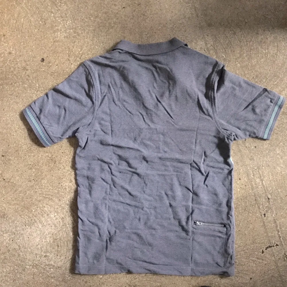 Fred Perry X Bradley Wiggins Polo Shirt - M - Grey and Teal - Picture 2 of 5